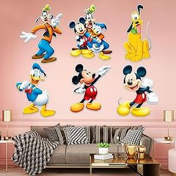 Zyozique ® Mouse Clubhouse Theme CardStock Cutout, Mikky Mouse Birthday Decorations Kit - (Pack of 7)-15