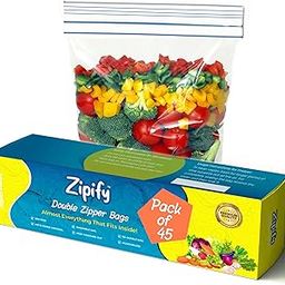 Zip Lock Bag | Pack of 45 |15 L+15 M+15 S | Ziplock Pouch, MultiPurpose Storage Double Zipper Bag, Zip Lock For Bags Fridge, Travel Packing, Reusable and Reclosable, Leak- Proof, Food Grade-image-28