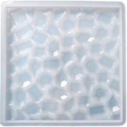 YellowCult™ 3D Resin Silicone Mould for Art & Craft, DIY, Resin Art, Handles, Soap, Chocolates, Candies, Ice Cubes, Candles Making Supplies [Glass Texture - Square]-image-36