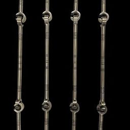 Kkriya Home Decor Brass Finish Swing Extension Rod, 12mm Stainless Steel, 28-Piece Set, 500kg Capacity, 30.48 cm-image-7