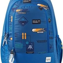 Polyester 31.5L 3 Compartments Backpack/Bag For Boys and Girls Kids | Spacious Lightweight Bag with Comfortable Padded Shoulder Strap(12969)-image-50