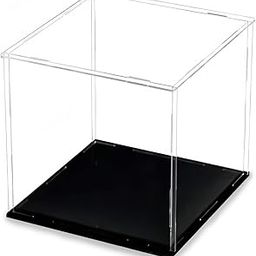 Acrylic Box for Display, 8x8x8 Inch Transparent Showcase Cube Stand, Clear Display Case for Collectibles Toys Showpiece, Easy Assemble Dustproof Protection-59