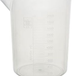 WKM 2000ml Polypropylene Beaker (Pack of 2) - 50ml Graduations | Durable Lab-Grade Beakers with Tapered Spout for Easy Pouring | Autoclavable & Chemical Resistant Clear Labware-7