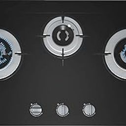 Bosch Built in Gas Hob Black Tempered glass Glass 3 Burner Auto Ignition 70 cm 2 Mini Triple Ring Brass Burner and 1 Double Ring Brass (PMD83D31NX)-image-63