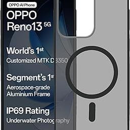 amazon basics Luxury Paper Thin Case Cover for Oppo Reno 13 | Matte Finish | Compatible with magsafe | (Black, Oppo Reno 13)-image-87