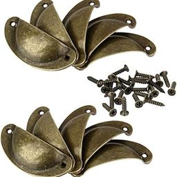 ACCC Antique Br s Shell Cup Pull Cabinet Cupboard Drawer Door Pull Handles Pack of 10-image-39