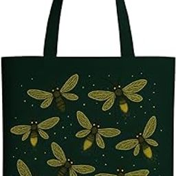 HOMELYA Large Canvas Tote Bag for Women - Zipper Handbags for College Girls With Zip and Inner Pocket for Shopping Travel & Daily Use-image-80