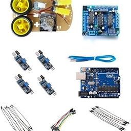 Robocraze DIY Line follower kit using UNO board compatible with Arduino, L293D Shield and IR Sensors | Step by Step Video-image-0