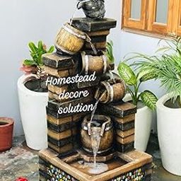 Homestead DECORE Solution Big Size Water Fountain 4.5 FEET for Home, Office, Living Room, Bedroom, Garden Decor| Unique Water Fountain for Office Decor and Garden Decor-image-106