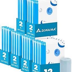 Vacuum Storage Bags with Electric Pump, 12 Pack Vacuum Sealed Bag with 1500mAh Rechargeable Battery for Clothes, Blanket, Duvets, Pillows, Comforters, Travel-image-105