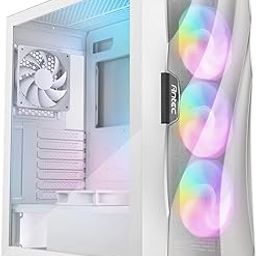 Antec Dark League DF700 Flux White, Mid Tower ATX Gaming Case, Flux Platform, 5 x 120mm Fans Included, ARGB & PWM Fan Controller, Tempered Glass Side Panel, High-Airflow Mesh Front Panel-28