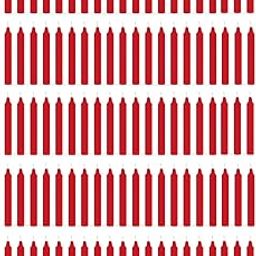 ASIDEA Plain Pink Stick Candles for Diwali Decoration, Birthday, Festival, Celebration (Red, Pack of 100)-19