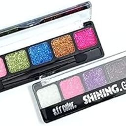 S.F.R. 6 Color Exclusive Glitter Intense Shine Shades Palette-image-14