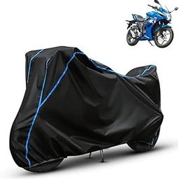 Kerwa Waterproof Bike Cover Compatible with Suzuki Gixxer SF | Dust Proof, UV-Resistant, All-Weather Protection Bike Body Cover, Windproof Elastic Bottom-image-6