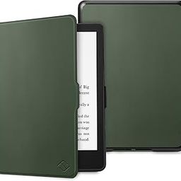 Fintie Slimshell Case for 6.8" Kindle Paperwhite (11th Generation-2021) and Kindle Paperwhite Signature Edition - Premium Lightweight PU Leather Cover with Auto Sleep/Wake, Alpine Green-picture-15