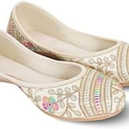 Womens Embroidered Rajasthani Mojari Juti Shoe-image-74