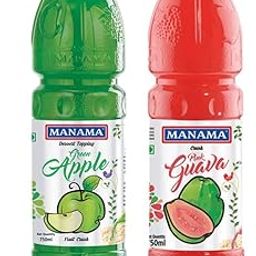 Manama Green Apple Crush and Pink Guava Crush | 750ML Each | Topping for Cakes, Pies and Shakes | Pack of 2-image-16