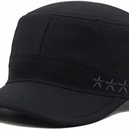 Fashionable Solid Color Unisex Fitted Army Military Cadet Cap (Blue)-image-5