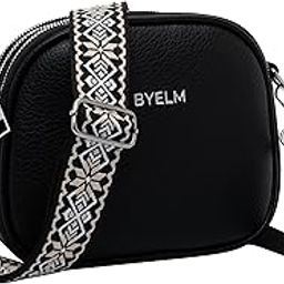 Leather Crossbody hand Bag Triple Zip Crossbody Handbags Shoulder Bag with Wide Strap cary cell phone, cash, makeup, Vegan Leather for women, girls-image-55