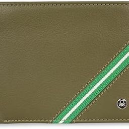 Men RFID Protected Bonaire Global Coin Wallet - Olive, No. of Card Slot: 4 | Tape Inlayed Global Coin Wallet with Side Closure | Leather-36