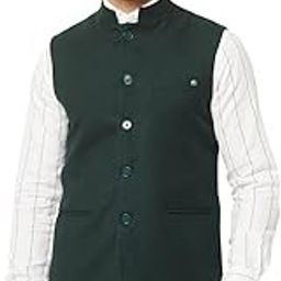 Men Waistcoat in Emerald Green Tone-picture-33