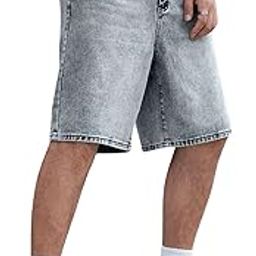 GRECIILOOKS Men's Denim Casual Shorts-image-4