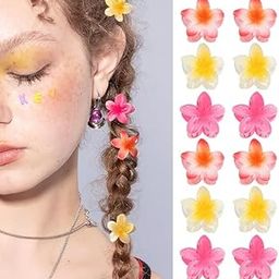 FAMEZA 4 PCS Small Flower Hair Claw Clips,Cute Hair Clips for Women Thick/Thin Hair,Strong Hold,Hair Styling Accessories for Women/Girls, Birthday Gifts for Women (MULTICOLOR)-image-96