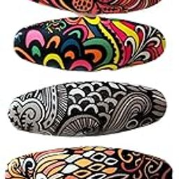 Saree Pin/Hijab Pin Combo Pack of 6 pcs for Women & Girls - Multi Color - Plastic Printed Broaches-image-17