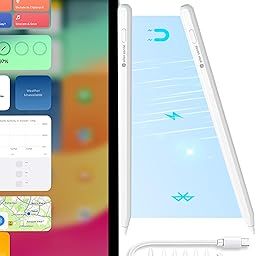 eller santé® Upgraded Pencil 2 Generation Stylus Pen with Magnetic Wireless Charging Bluetooth Connectivity Tilt Sensitivity for iPad Air Pro 11, Air 11 2018 & Later with 5 Extra Nib+1 Silicone Nib-14