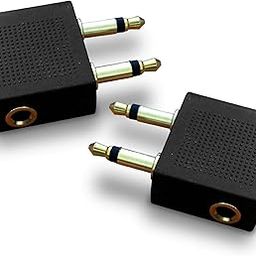 Mobi Lock Gold Plated Airplane Flight Headphone Adapters (Pack of 2) | Allows You to use Your Earphones with All in-Flight Media Systems | This Enables Great Sound on All Planes-22