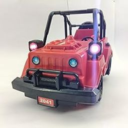 Joy Toy Traders® 2041 Remote Control Off-Road Jip for Kids – Red & Yellow | Stylish Lights, Sturdy Tyres | Size: L-10, W-5", H-6' (Red)-image-25