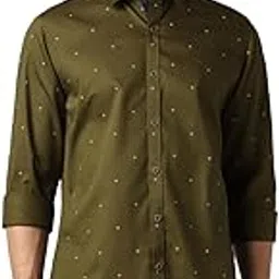 peter england Men's Solid Slim Fit Shirt-picture-12