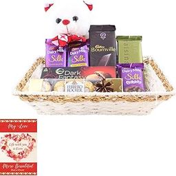 SFU E Com Bournville & Temptation Chocolate Gift Hamper | Valentine Chocolate With Love Greeting Card | Valentine Chocolate Hamper | 522-45