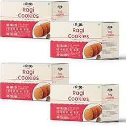 FittR Bites Ragi Millet Cookies | Nachini | Finger millet | 100% Natural & Healthy | Home office snack | Pack Of 4 Boxes, Each Box 100 Grams - Fittrbites-image-45
