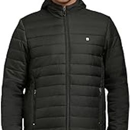 Men's Polyester Standard Length A-Line Coat-image-56