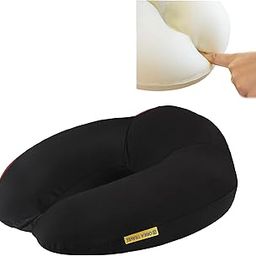 ORKA TRAVEL Memory Foam Spandex Solid High Back U Neck Pillow Black-picture-55