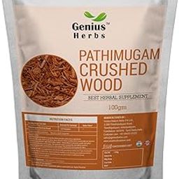 Genius Herbs Sappan Wood | Pathimugam Kerala Wood | Patang | Pathimukham Crushed, 100g-image-31