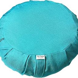 Zafu Meditation Cushion (Sky Blue, standard)-19