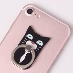 BeFunky Universal Mobile Ring Holder, 360° Rotation/3D Ring Finger Grip for iPhone iPad Samsung LG HTC Nokia Huawei Tablet (Tie Cat R347)-image-53