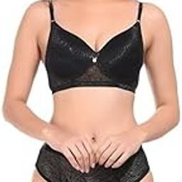 Women's Lace Push-Up Lingerie Set - Underwired Solid Lingerie Baby Doll Bikini | Bras Panty Set Lingeries for Honeymoon for Women & Girls-image-86