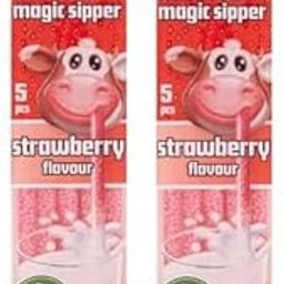 Quick Milk Magic Sipper Strawberry Milk Sipper Straws are Ferfect For Those Who are Looking For a Fun and Tasty Way to Enjoy Their Milk 2 X 5 Straw-picture-10