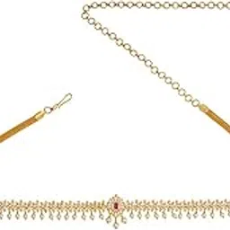 kushal's Fashion Jewellery Zircon Belt With Adjustable Chain Best for Festive Season & Special Occasion-picture-39