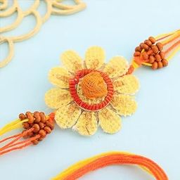 FlowerAura Premium Handcrafted Charming Sunshine Joy Floral Plant Seed Rakhi With Roli Pack For Raksha Bandhan - Rakhi For Brother, Bhai, Kids, Bhaiya, Cousins & Raksha Bandhan Gift-image-25