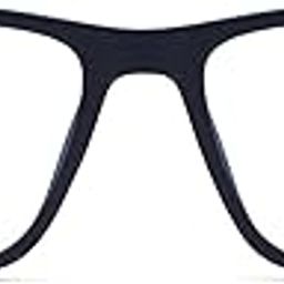 Intellilens | Zero Power Blue Cut Computer Glasses | Anti Glare, Lightweight & Blocks Harmful Rays | UV Protection Specs | For Men & Women | Matte Black & Red | Square | Medium-picture-21