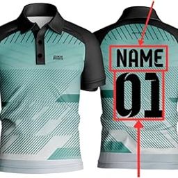 Dika Sports Jersey Cricket t-Shirt with Name Indian Team Jersey 2024 Jersey | 2 Year to 5XL-image-36