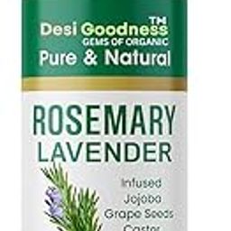Desi Goodness Rosemary Lavender Hair Oil For Hair Growth, Hair Fall Control, Healthy Scalp, Long Hair, Rosemary, Lavender, Castor|100% Pure, Natural, Organic, Clinically Proven for Hair Growth, 190ml-image-22