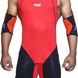 USI UNIVERSAL WEIGHT LIFTER SUIT FOR MENS (419WTM) (Red, L)-image-94