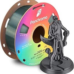 Protomont TECHNOLOGIES Panchroma PLA Filament, Silk Gunmetal Grey, 1.75mm, 1kg (2.2lbs) for FDM 3D Printers Filament-3