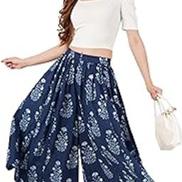 Jaipuri Cotton Printed Palazzo Pants for Women-image-30