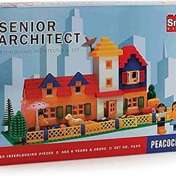 PEACOCK TOYS AND GAMES Multicolor Senior Architect Blocks Set Home Building Blocks for 6+ Years Boys and Girls - 610 Pieces-13